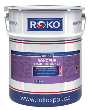 Vrchní polyuretanová barva Rokopur email Eko RK 422 4 kg