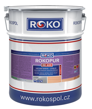 Vrchní polyuretanová barva Rokopur email RK 400 9 kg