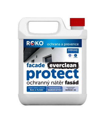 Ochranný transparentní nátěr na fasády ROKO EVERCLEAN FACADE PROTECT 5 l
