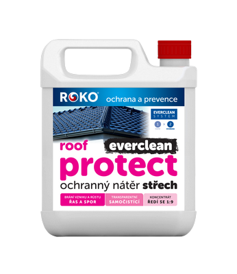 Ochranný transparentní nátěr na střechy ROKO EVERCLEAN ROOF PROTECT 5 l