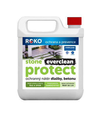 Ochranný transparentní nátěr na dlažbu, kámen a beton ROKO EVERCLEAN STONE PROTECT 5 l