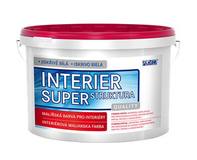 Interiérová malířská barva Interier super struktura 15 Kg