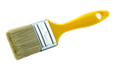 Plochý štětec ŽLUTÝ, vel. 30 mm