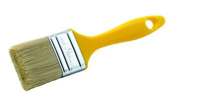 Plochý štětec ŽLUTÝ, vel. 30 mm