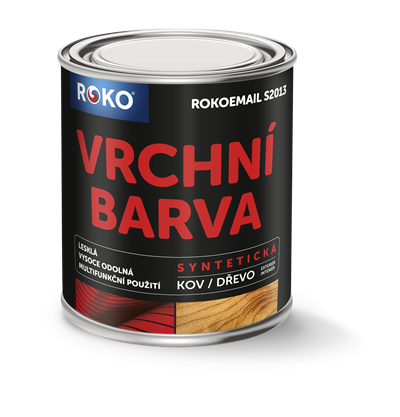 Univerzální barva na dřevo a kov Rokoemail S 2013 0,6 L