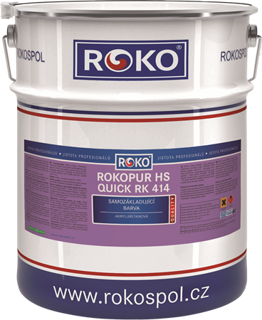 Polyuretanová vysokosušinová pololesklá barva Rokopur HS QUICK RK 414 20 kg